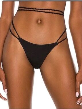 NWT Agua Bendita Minta Kezia bikini bottoms black